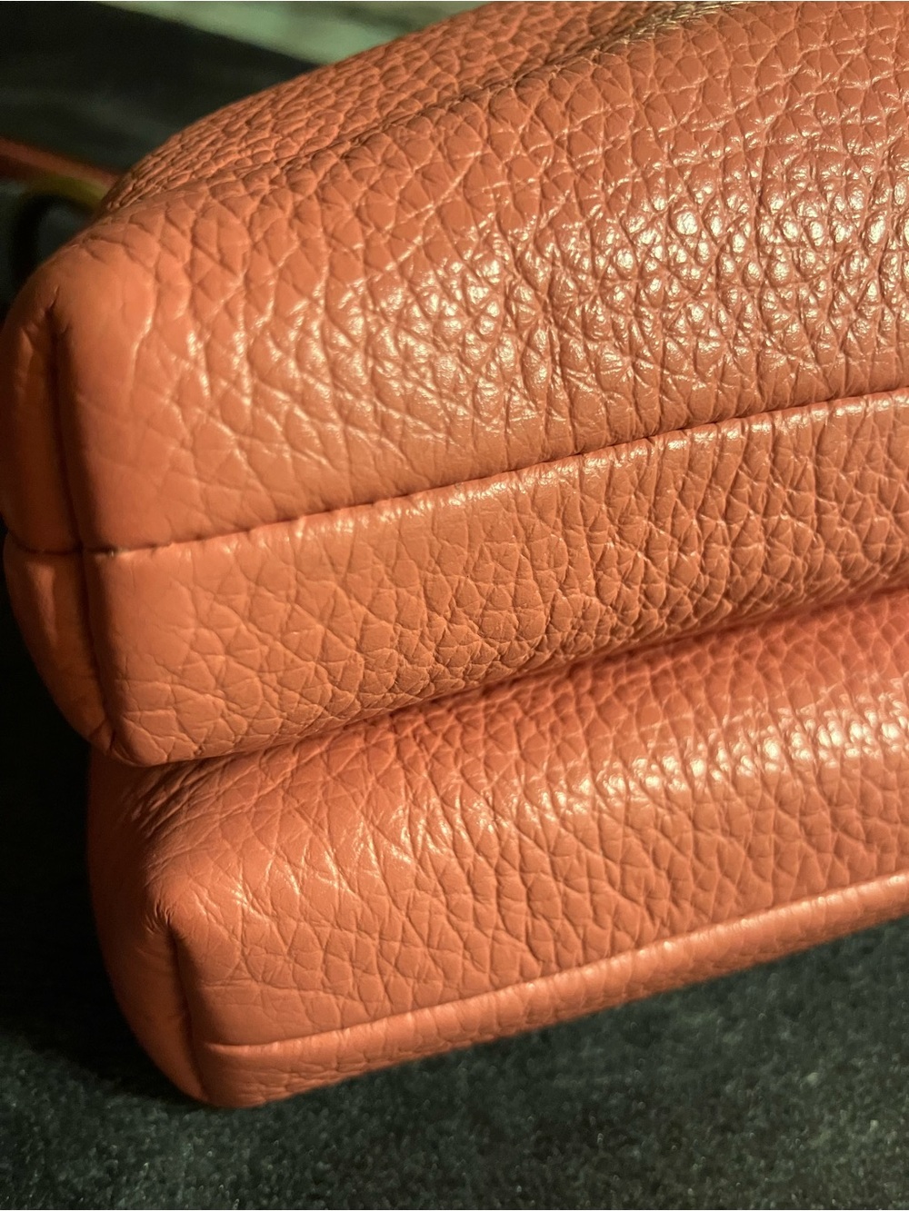 Coach Pebbled Leather Mia Crossbody Bag in Coral - Picture 15 of 15